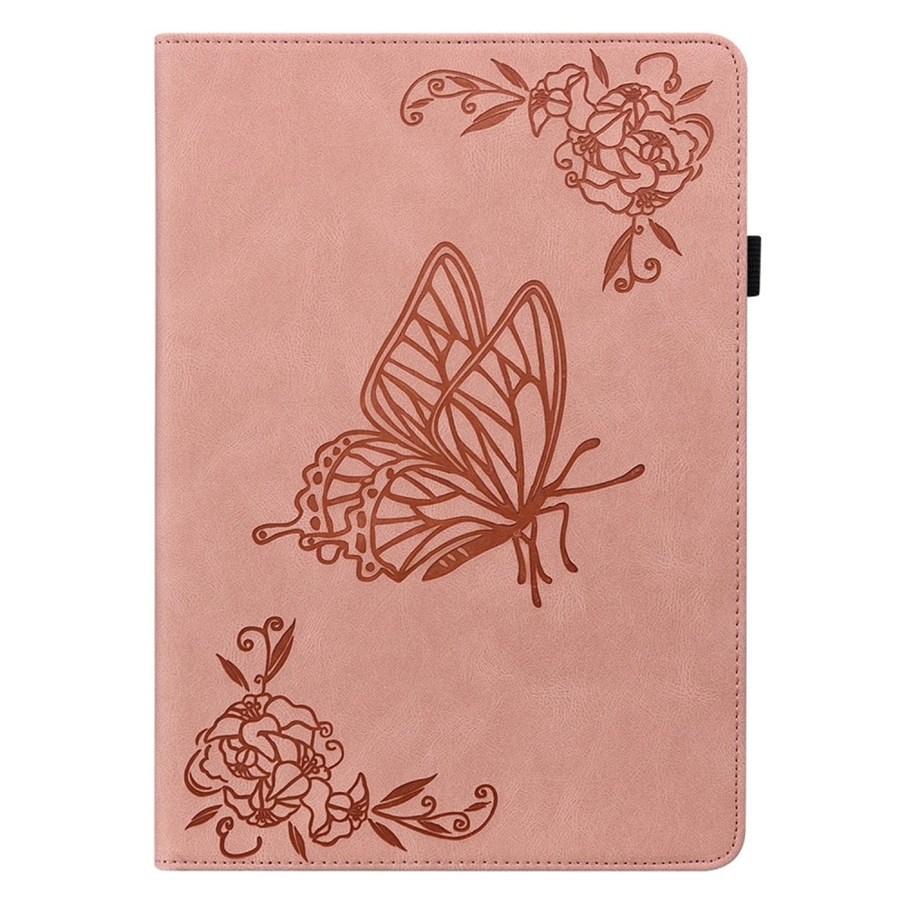 Étui en cuir avec papillons Xiaomi Pad 6 Pro, rose