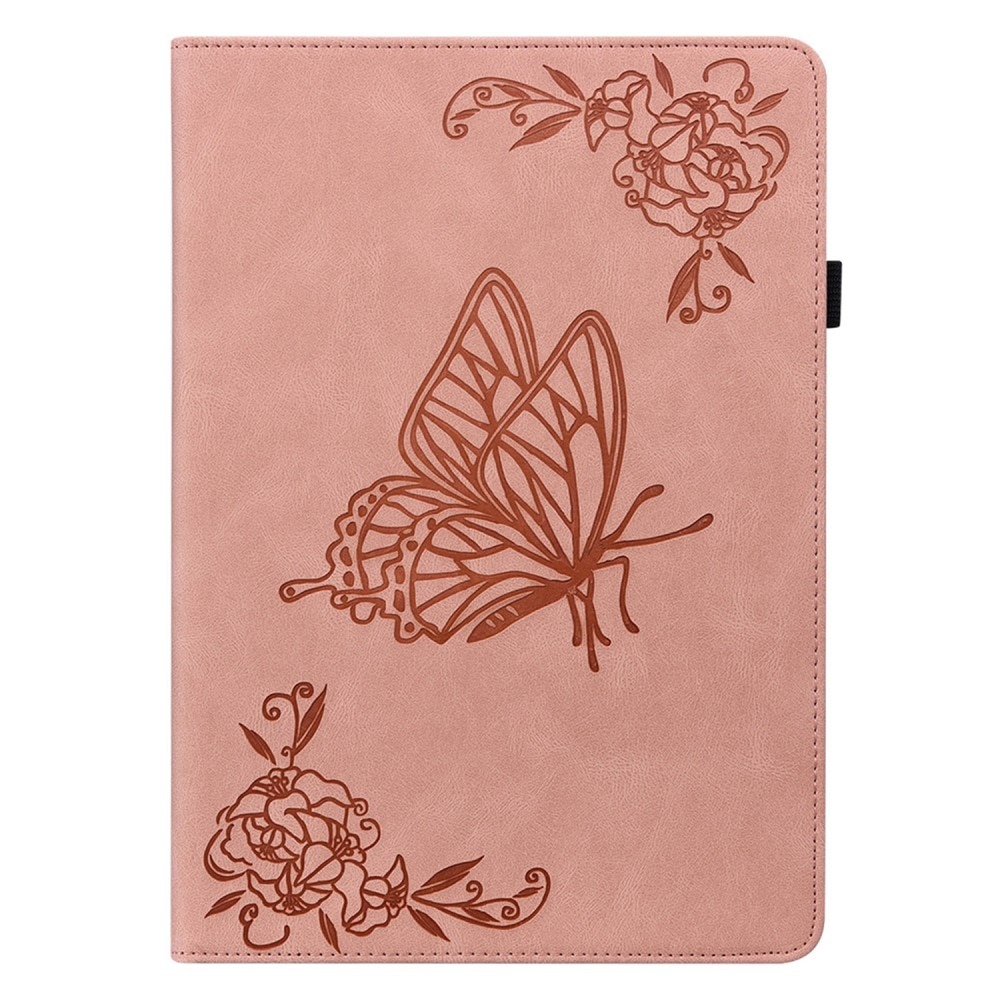 Étui en cuir avec papillons Xiaomi Pad 6, rose