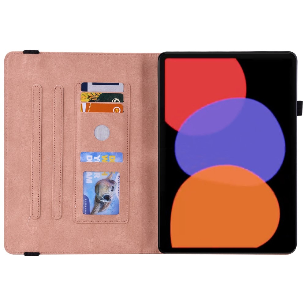 Étui en cuir avec papillons Xiaomi Pad 6 Rose