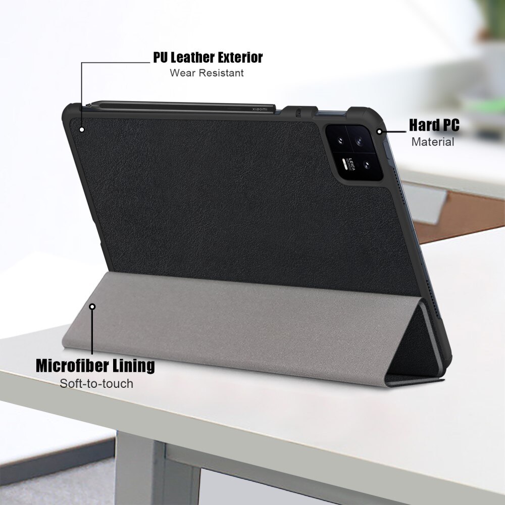 Étui Tri-Fold Xiaomi Pad 6 Pro, noir