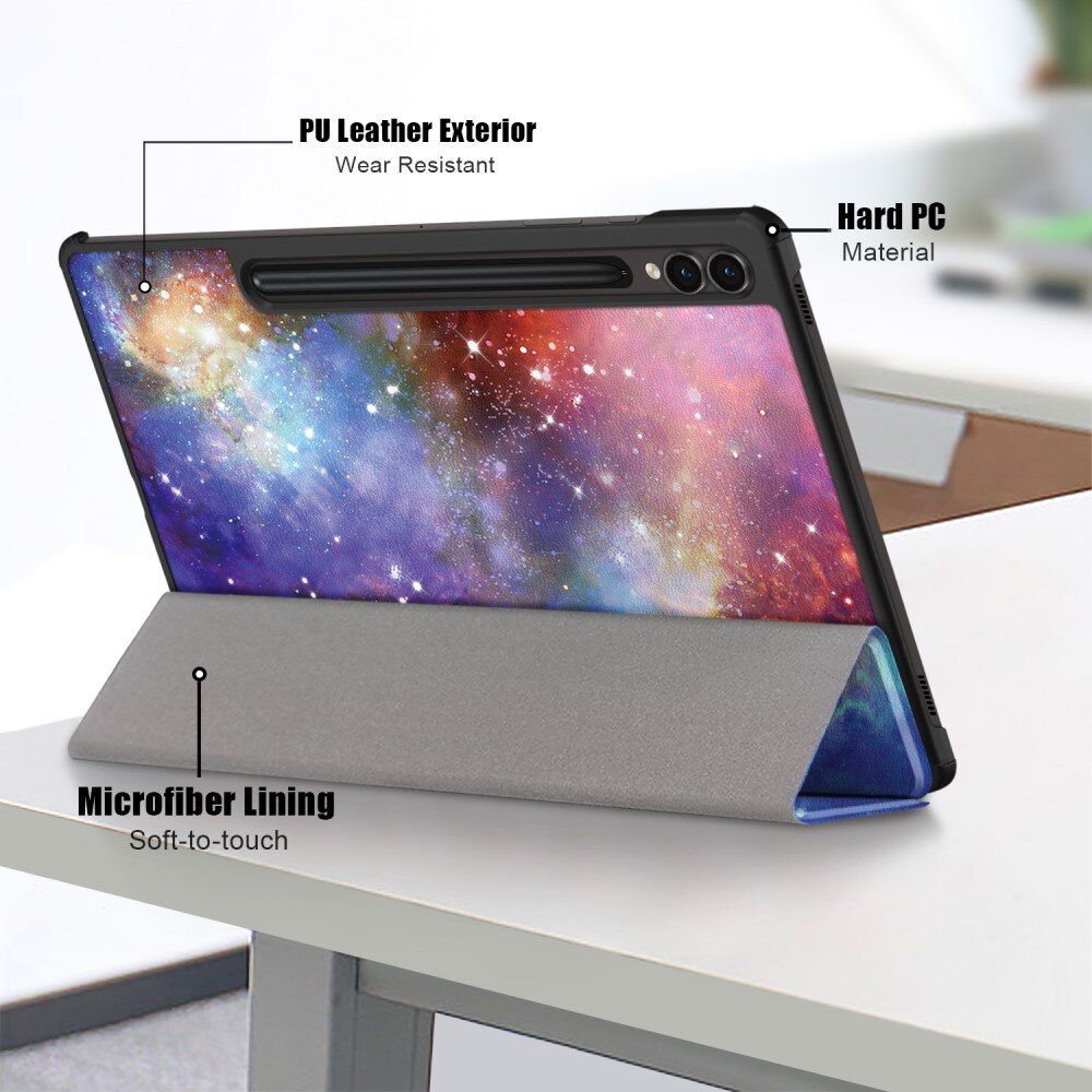 Étui Tri-Fold Samsung Galaxy Tab S9 Plus, Espace