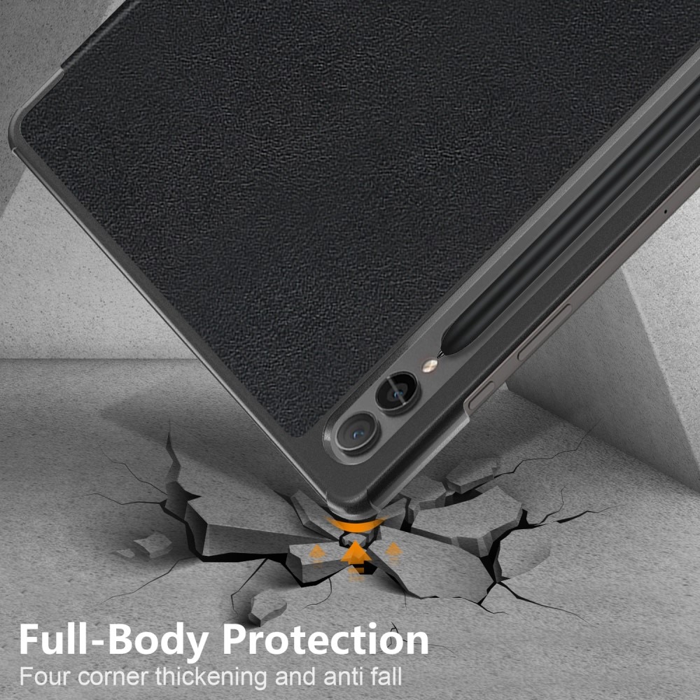 Étui Tri-Fold Samsung Galaxy Tab S9 Plus, noir