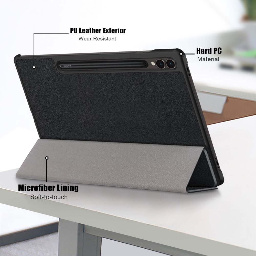 Étui Tri-Fold Samsung Galaxy Tab S9 Plus, noir