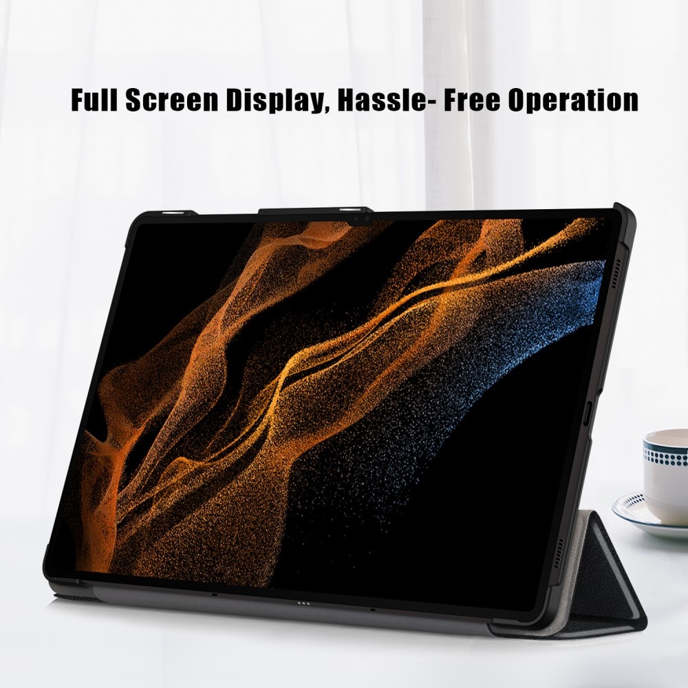 Étui Tri-Fold Samsung Galaxy Tab S9 Ultra, Noir