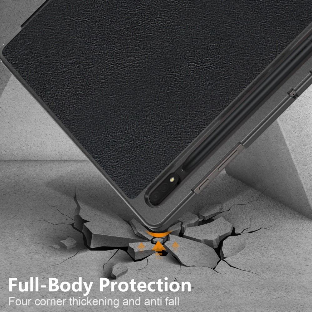 Étui Tri-Fold Samsung Galaxy Tab S9 Ultra, Noir