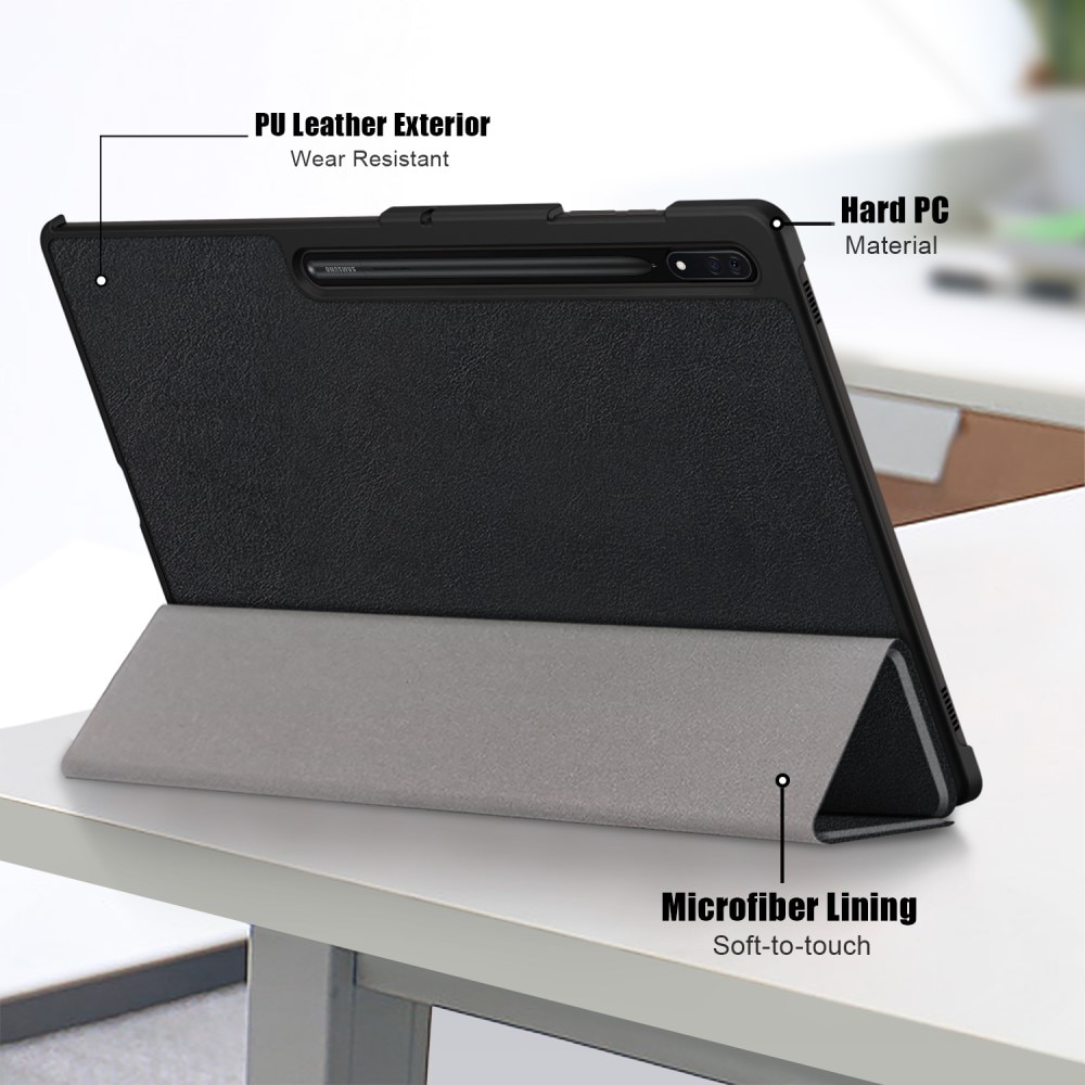 Étui Tri-Fold Samsung Galaxy Tab S9 Ultra, Noir