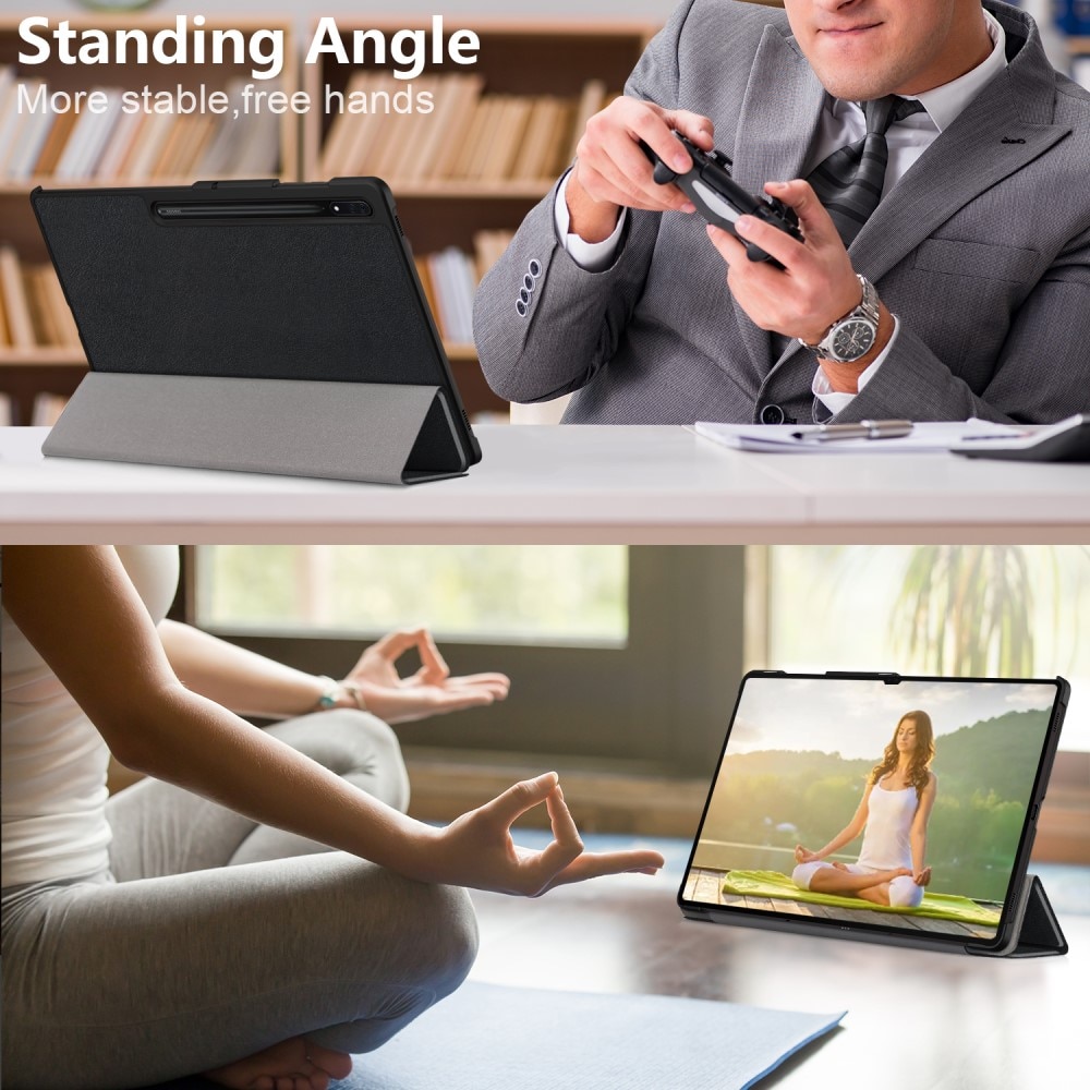 Étui Tri-Fold Samsung Galaxy Tab S9 Ultra, Noir