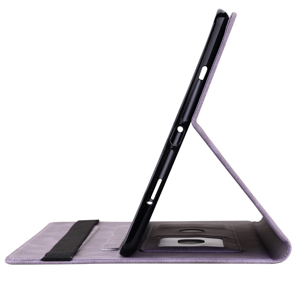 Étui en cuir avec papillons Samsung Galaxy Tab S10 FE Violet