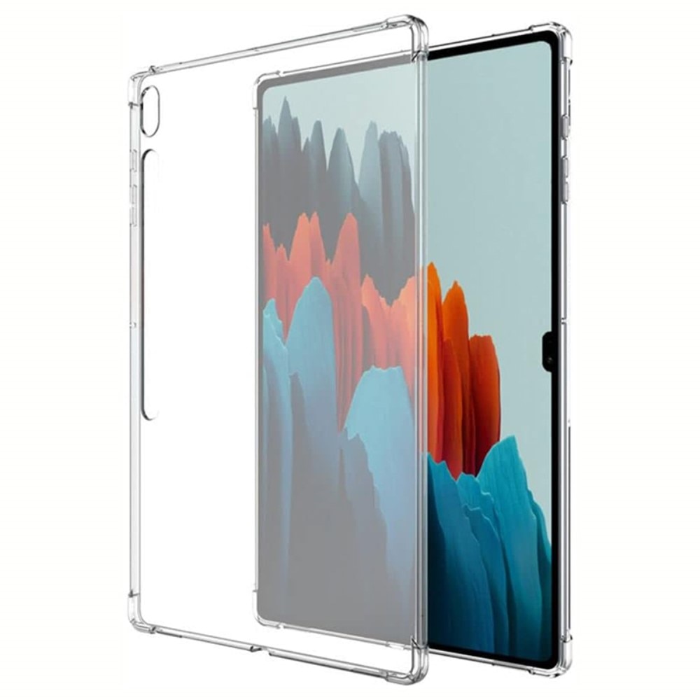 Coque TPU résistant aux chocs Samsung Galaxy Tab S7 Plus, transparent