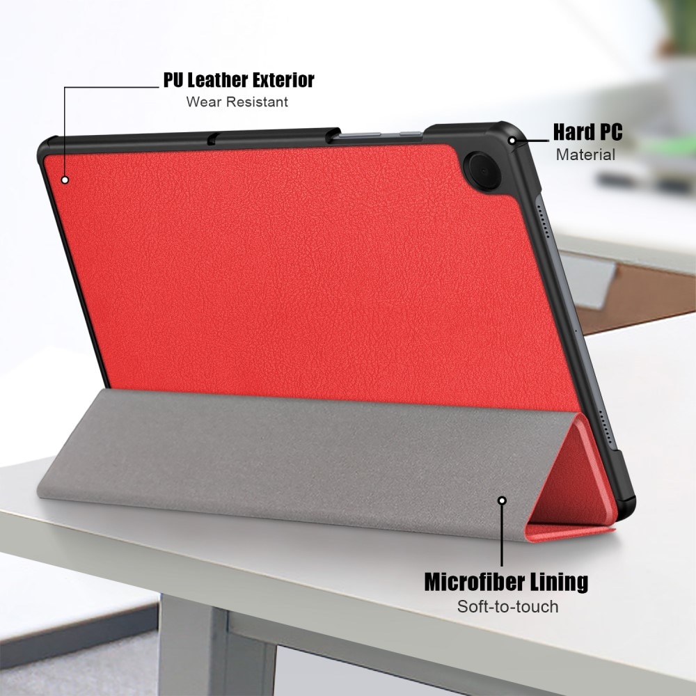Étui Tri-Fold Samsung Galaxy Tab A9 Plus, rouge