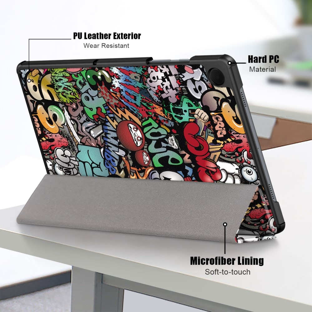 Étui Tri-Fold Samsung Galaxy Tab A9 Plus, Graffiti