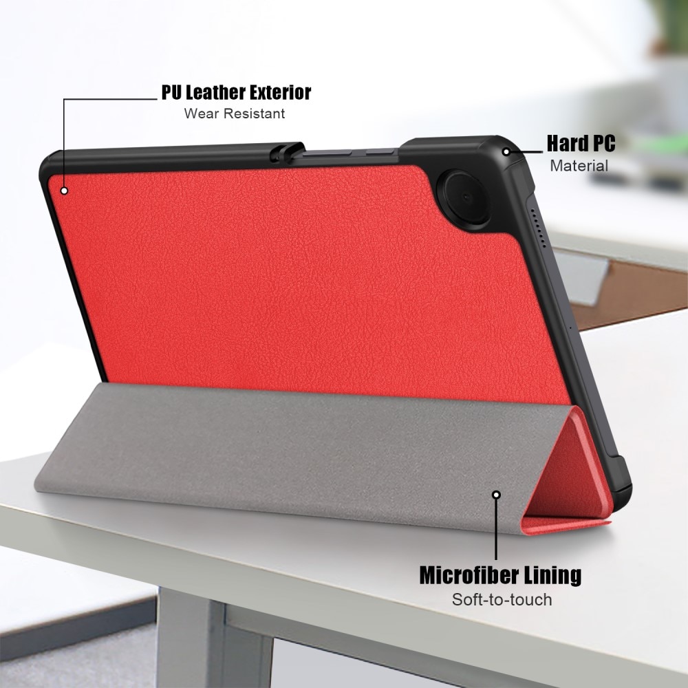 Étui Tri-Fold Samsung Galaxy Tab A9, rouge