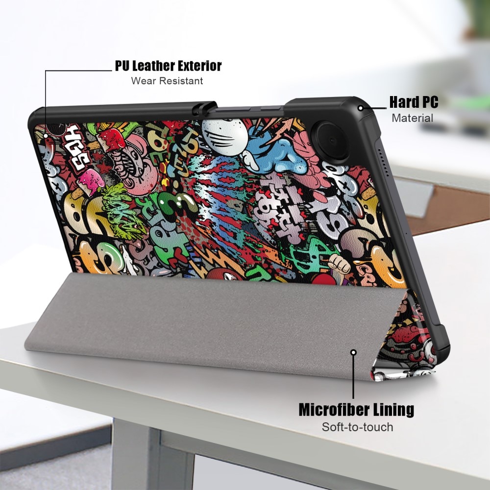 Étui Tri-Fold Samsung Galaxy Tab A9, Graffiti