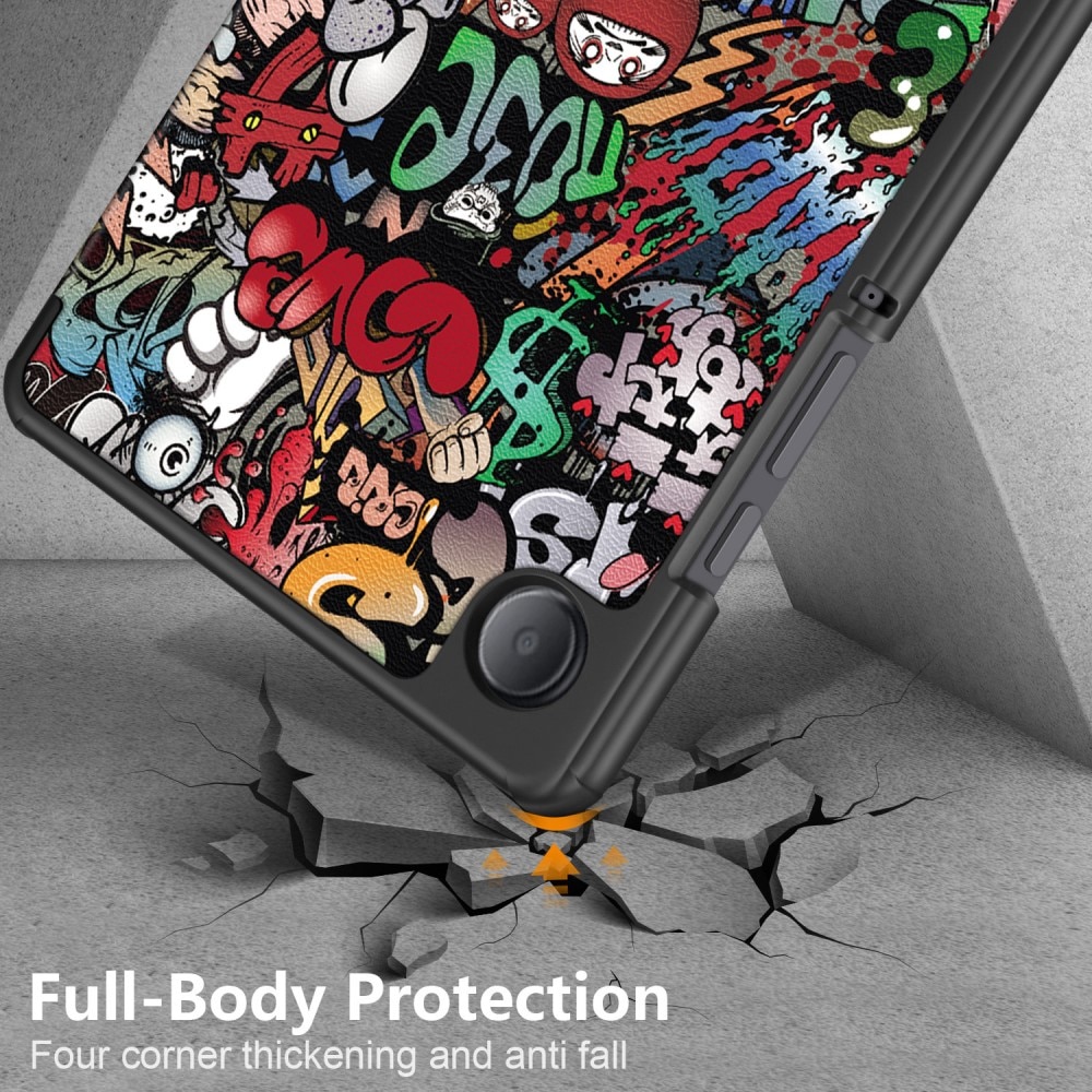 Étui Tri-Fold Samsung Galaxy Tab A9, Graffiti
