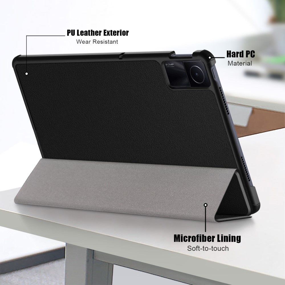 Étui Tri-Fold Xiaomi Redmi Pad SE, noir