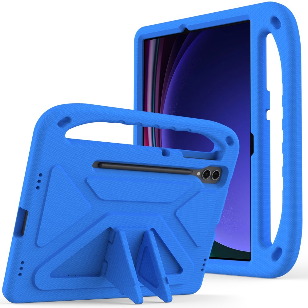 Coque EVA avec poignée pour enfants pour Samsung Galaxy Tab S7 Plus, bleu