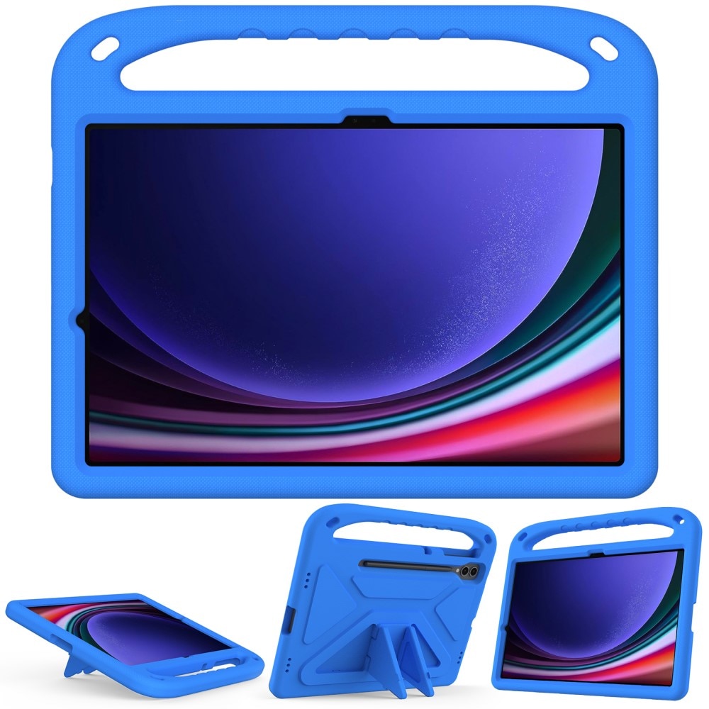 Coque EVA avec poignée pour enfants pour Samsung Galaxy Tab S7 Plus, bleu