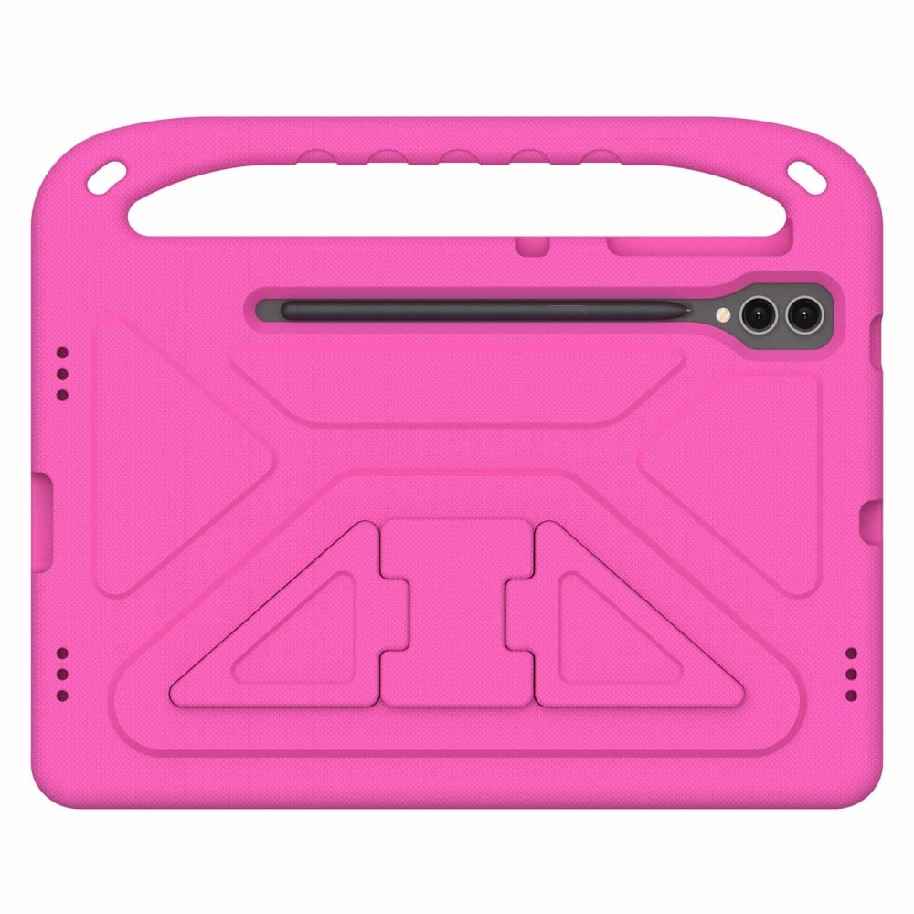 Coque EVA avec poignée pour enfants pour Samsung Galaxy Tab S7 Plus, rose