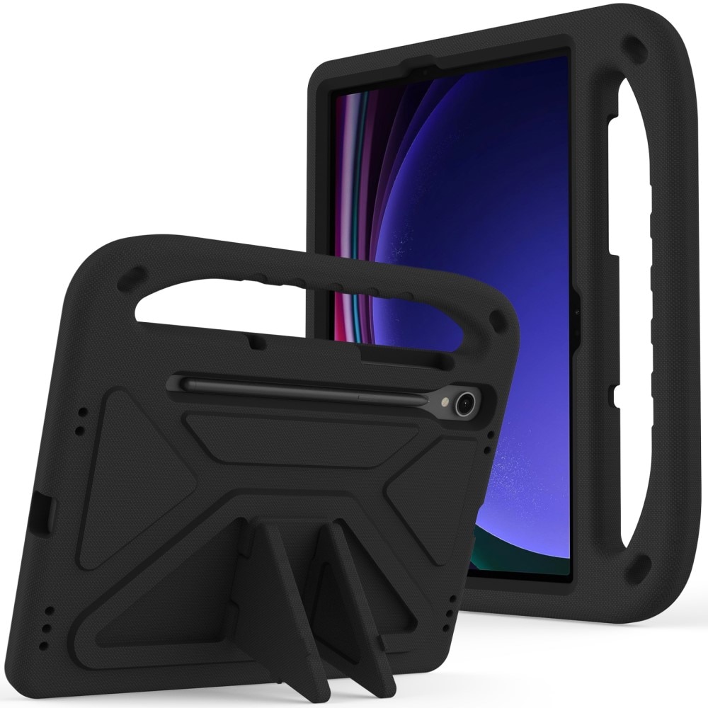 Coque EVA avec poignée pour enfants pour Samsung Galaxy Tab S7, noir