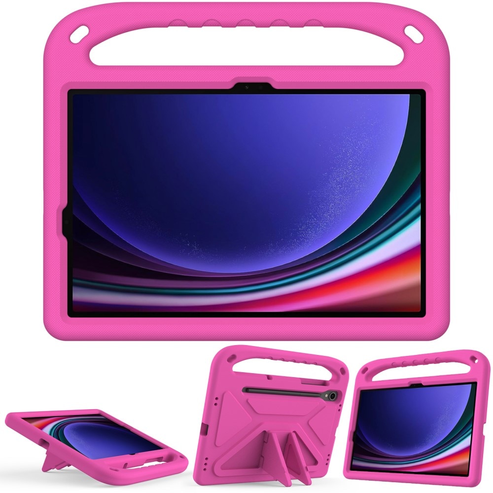 Coque EVA avec poignée pour enfants pour Samsung Galaxy Tab S8, rose