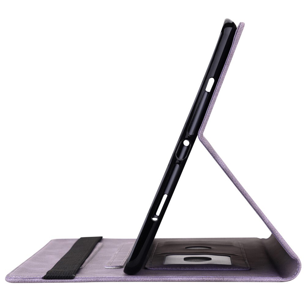 Étui en cuir avec papillons Lenovo Tab P12, violet