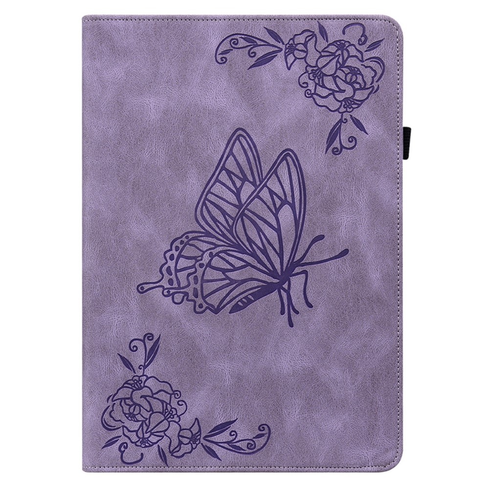 Étui en cuir avec papillons  Lenovo Tab M10 5G Violet