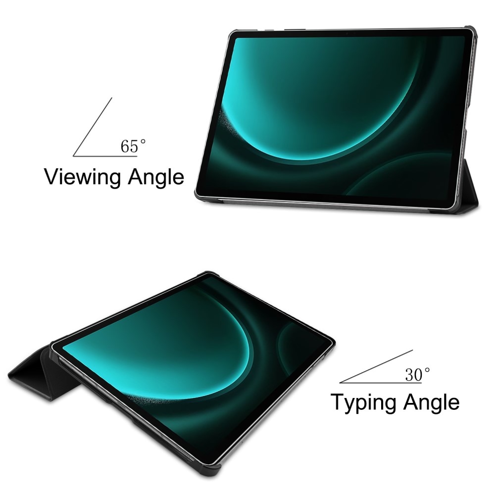 Étui Tri-Fold Samsung Galaxy Tab S9 FE Plus, Noir