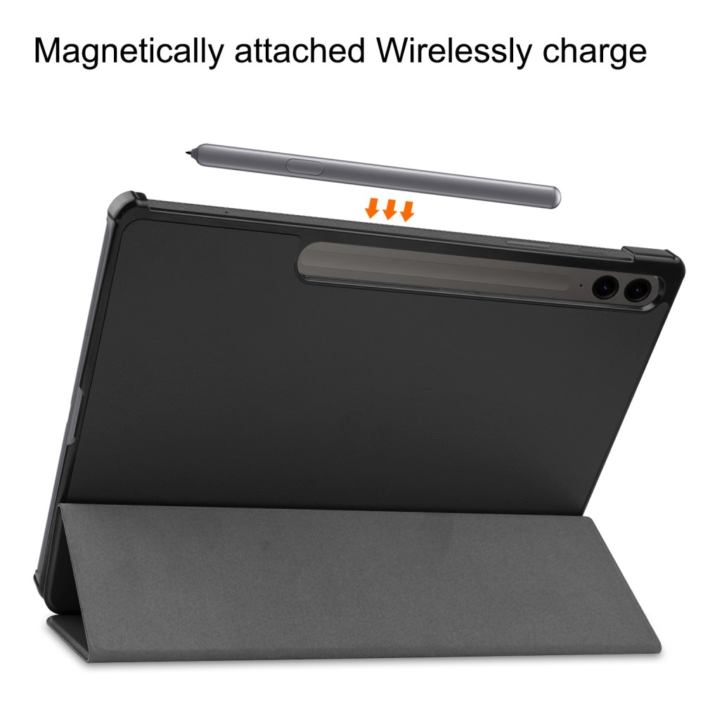 Étui Tri-Fold Samsung Galaxy Tab S9 FE Plus, Noir