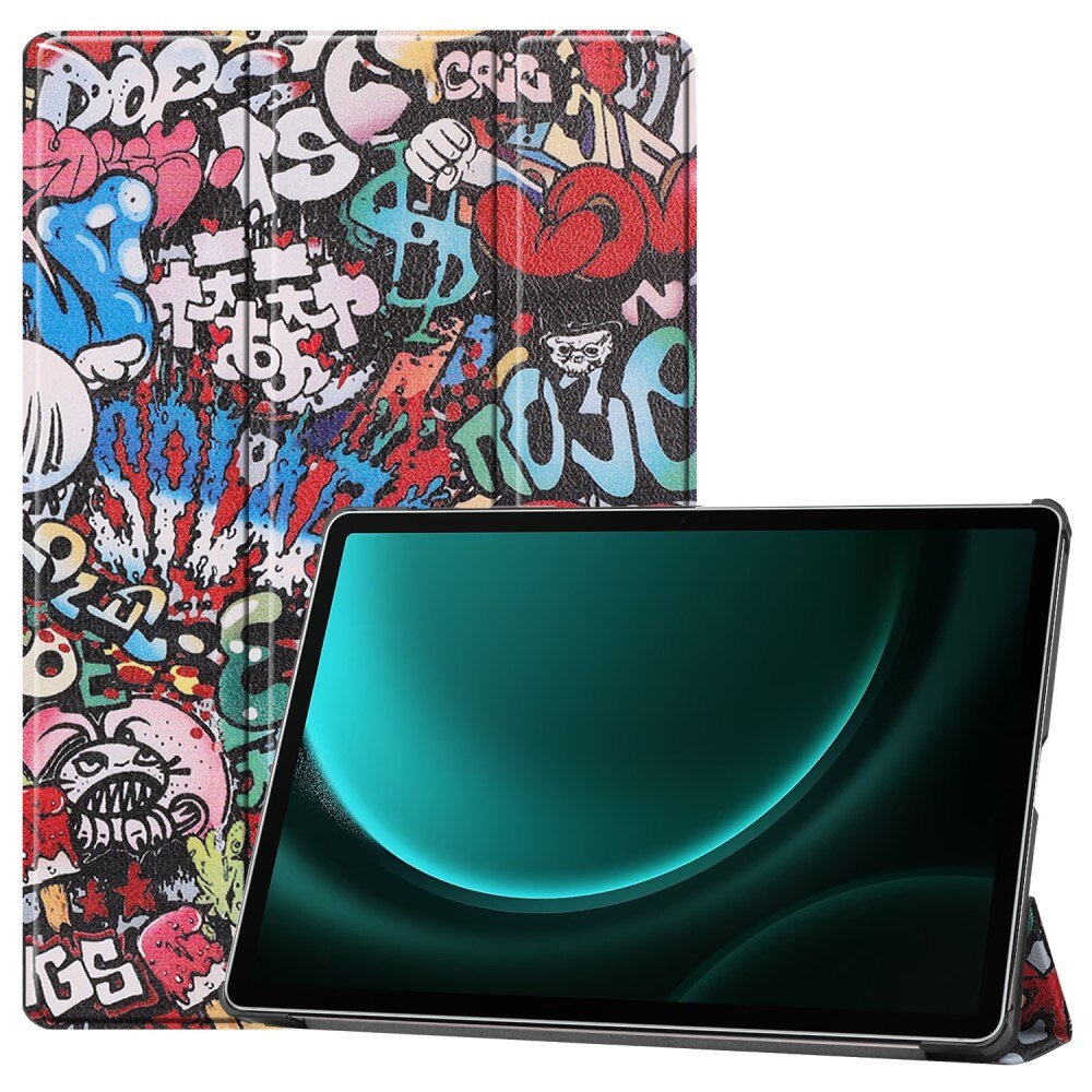 Étui Tri-Fold Samsung Galaxy Tab S9 FE Plus, Graffiti