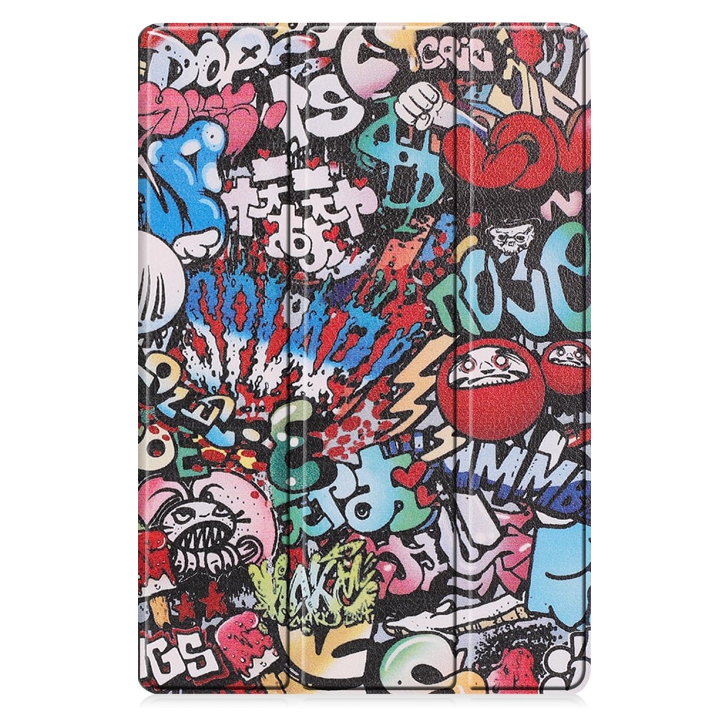 Étui Tri-Fold Samsung Galaxy Tab S9 FE Plus, Graffiti