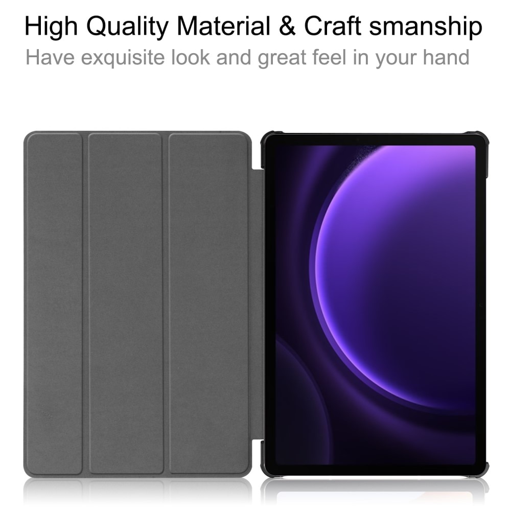 Étui Tri-Fold Samsung Galaxy Tab S9 FE Plus, Noir