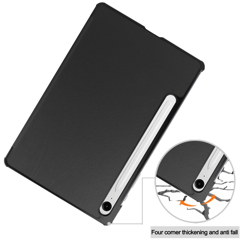 Étui Tri-Fold Samsung Galaxy Tab S9 FE Plus, Noir