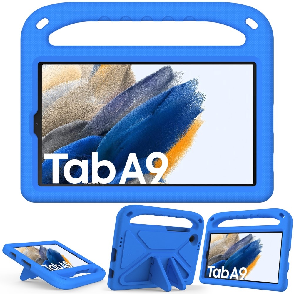 Coque EVA avec poignée pour enfants pour Samsung Galaxy Tab A9, bleu