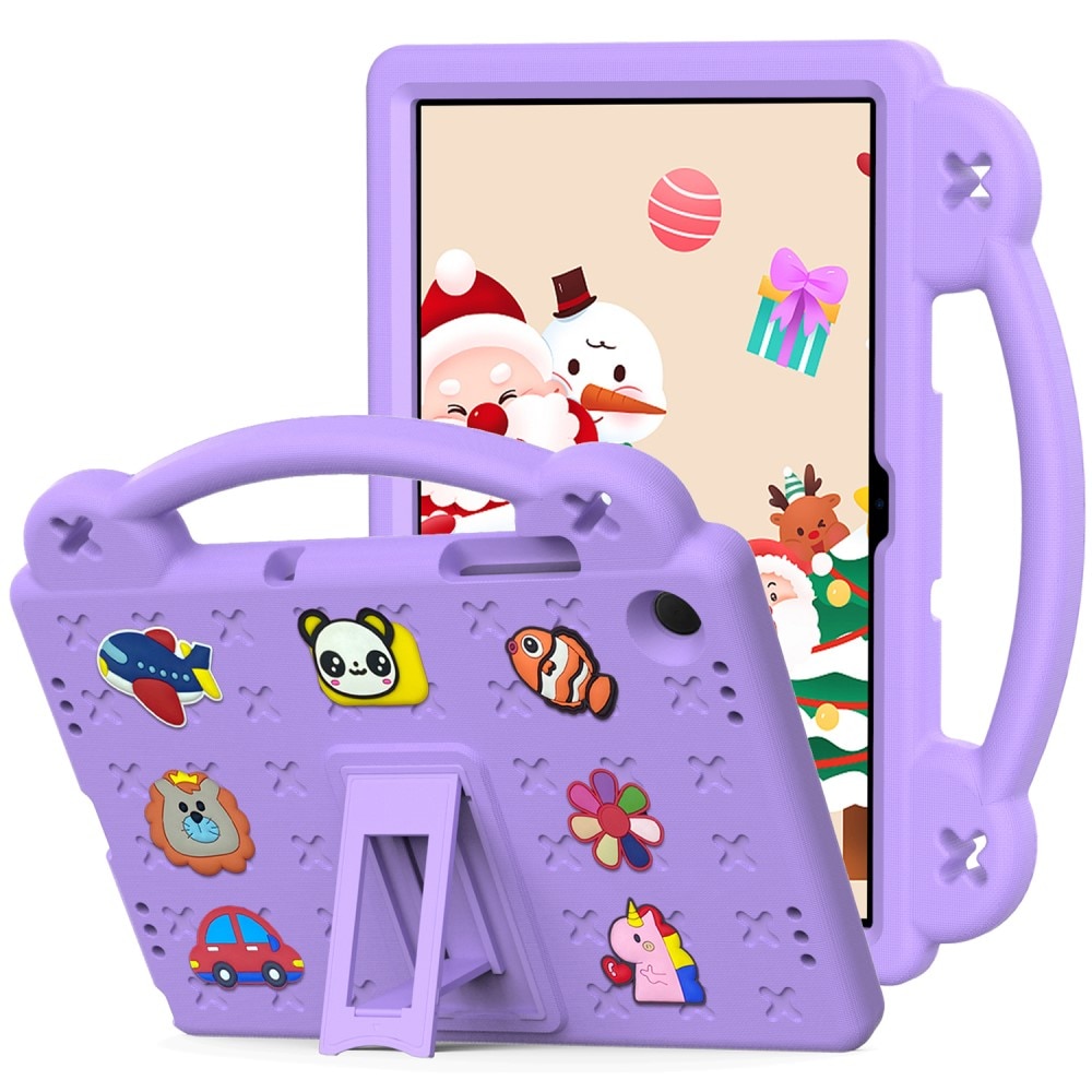 Kickstand Coque antichoc pour enfants Samsung Galaxy Tab A9 Plus, violet
