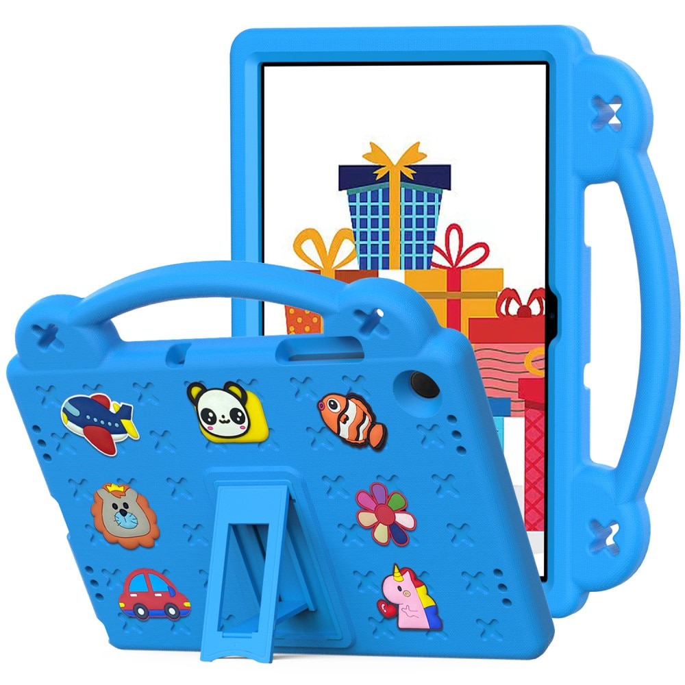 Kickstand Coque antichoc pour enfants Samsung Galaxy Tab A9 Plus, bleu