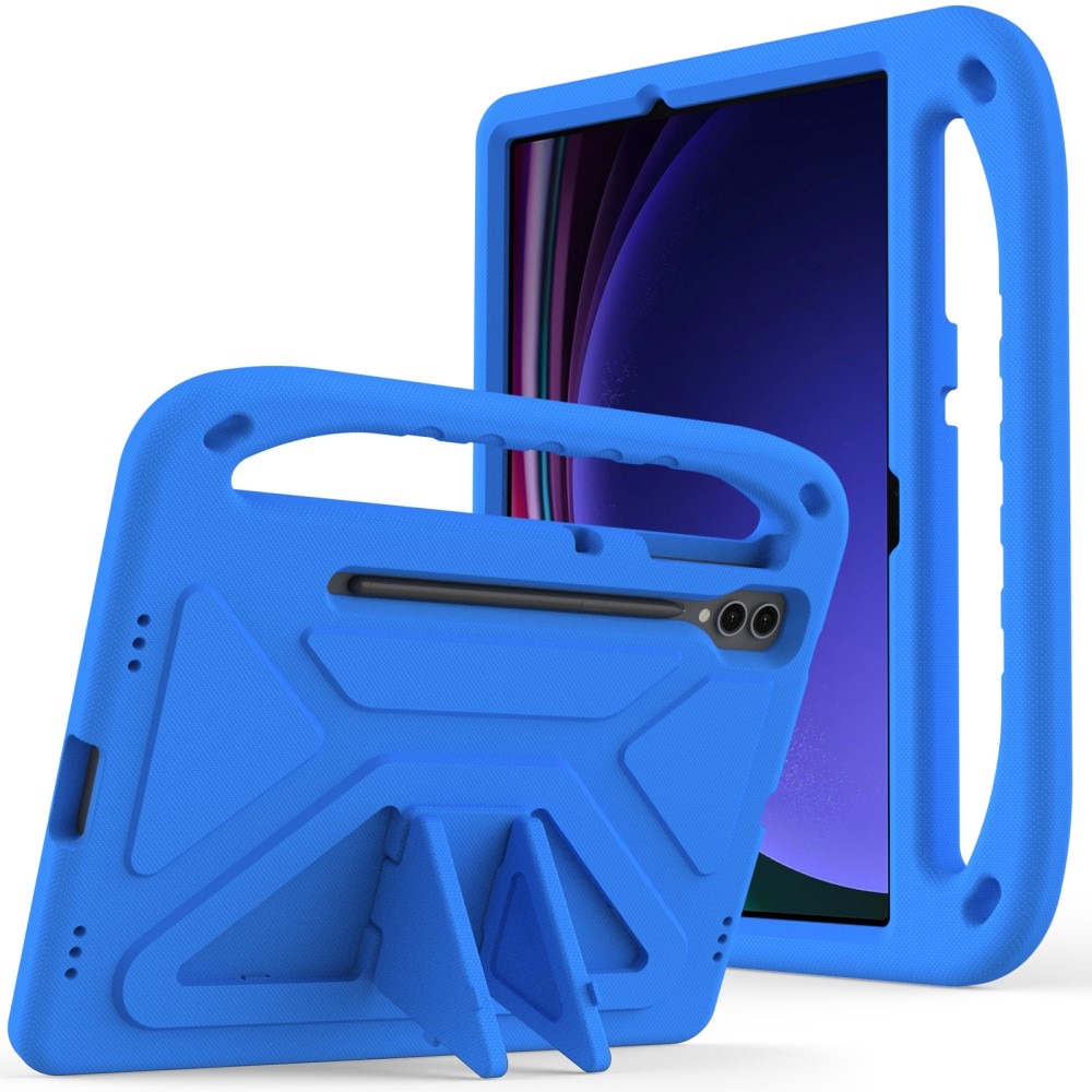 Coque EVA avec poignée pour enfants pour Samsung Galaxy Tab S9 FE Plus, bleu