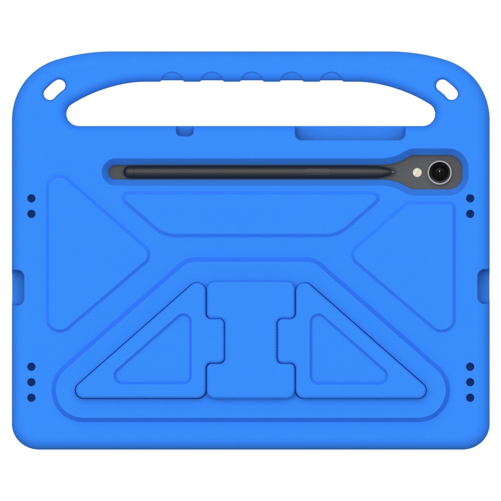 Coque EVA avec poignée pour enfants pour Samsung Galaxy Tab S10 FE, bleu