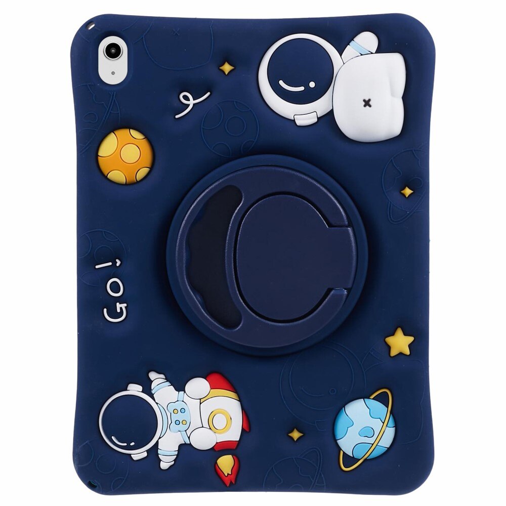 Coque avec béquille et bandoulière Astronaute iPad 10.9 10th Gen (2022), bleu