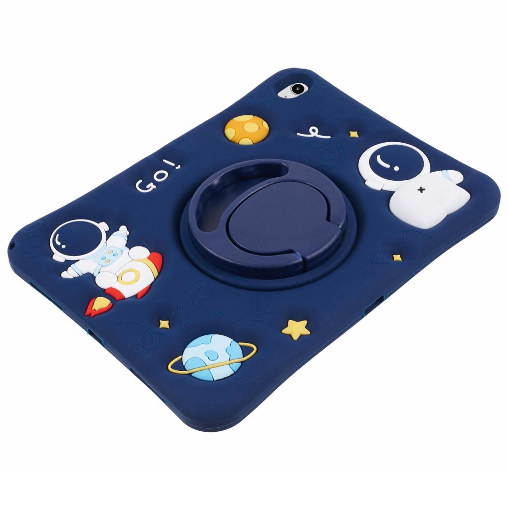 Coque avec béquille et bandoulière Astronaute iPad 10.9 10th Gen (2022), bleu