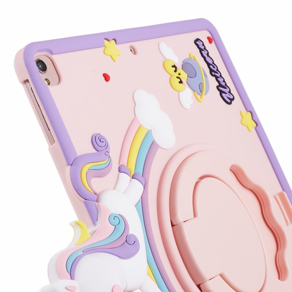 Coque avec béquille Licorne iPad 10.2 8th Gen (2020), rose