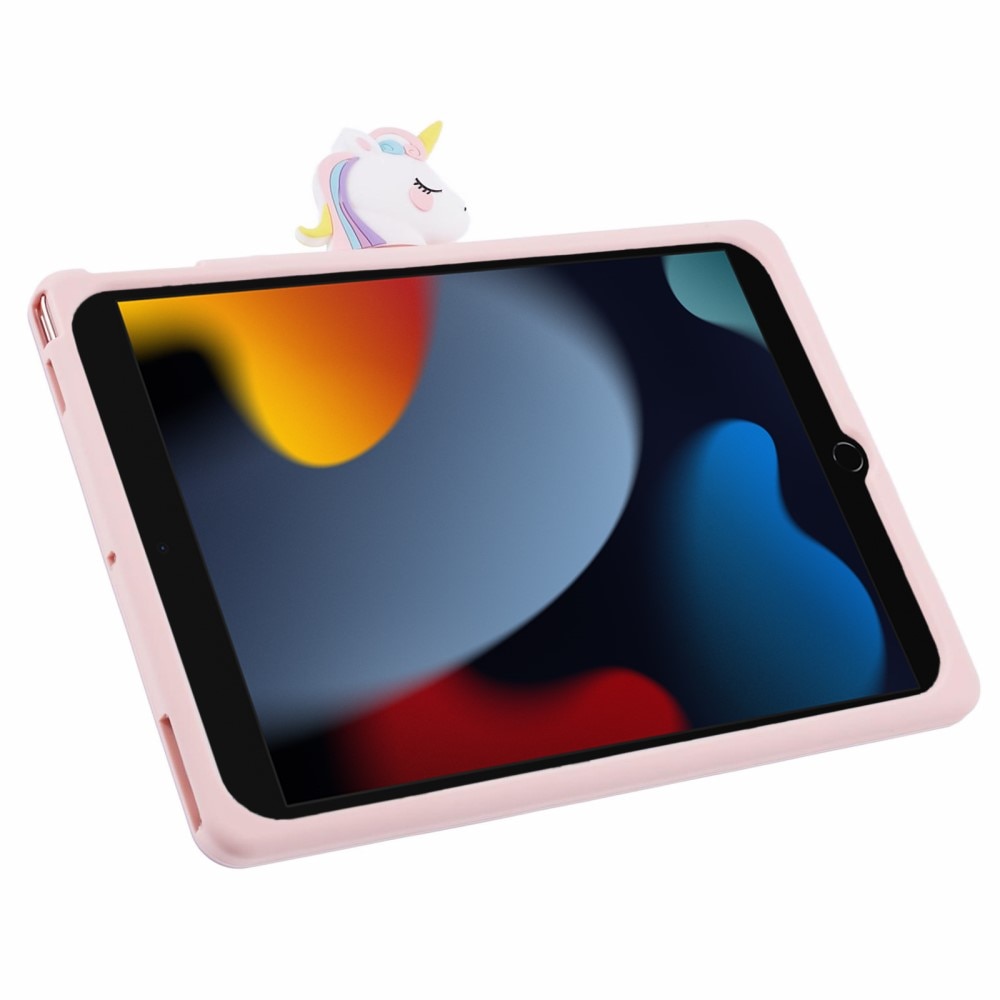 Coque avec béquille Licorne iPad 10.2 9th Gen (2021), rose