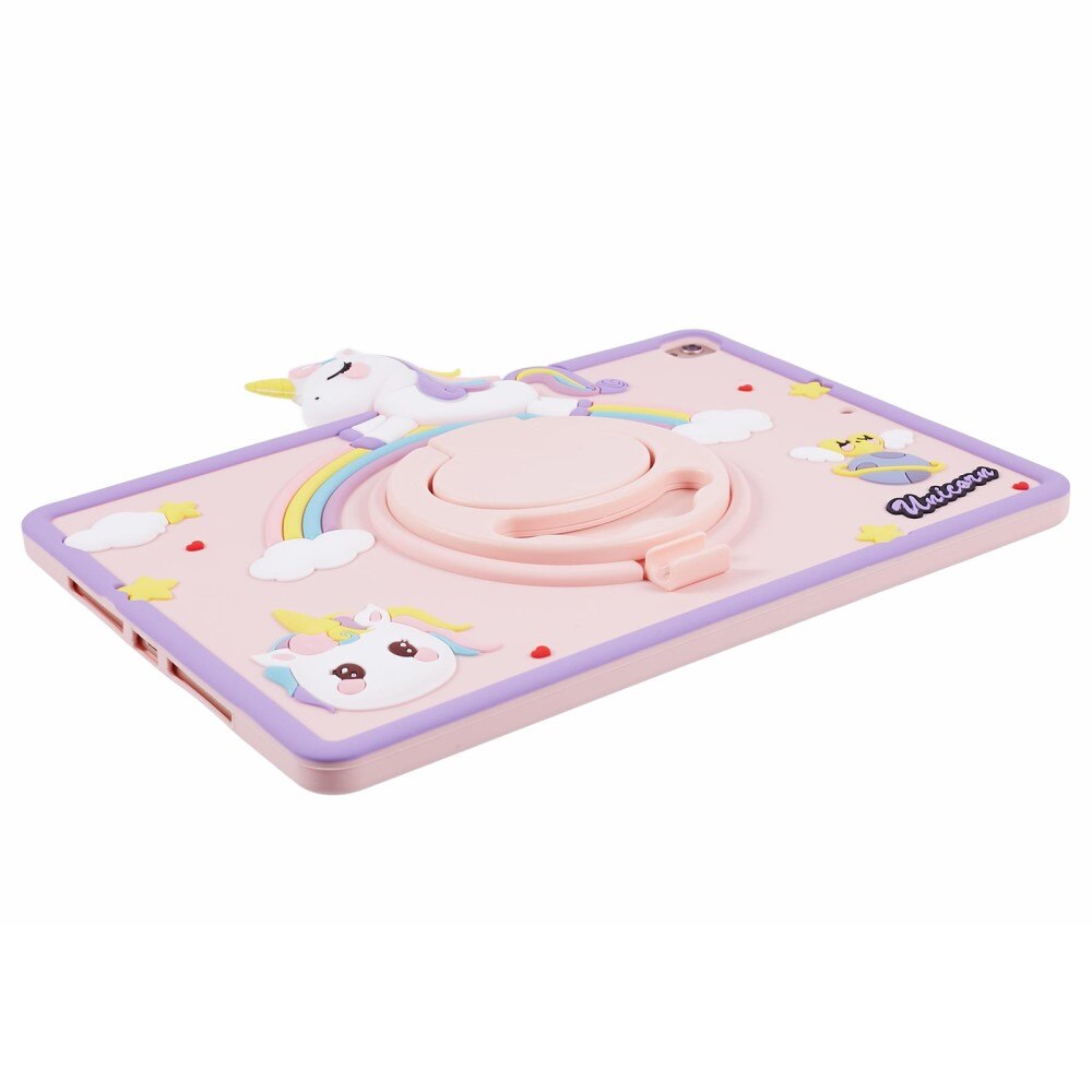 Coque avec béquille Licorne iPad 10.2 8th Gen (2020), rose