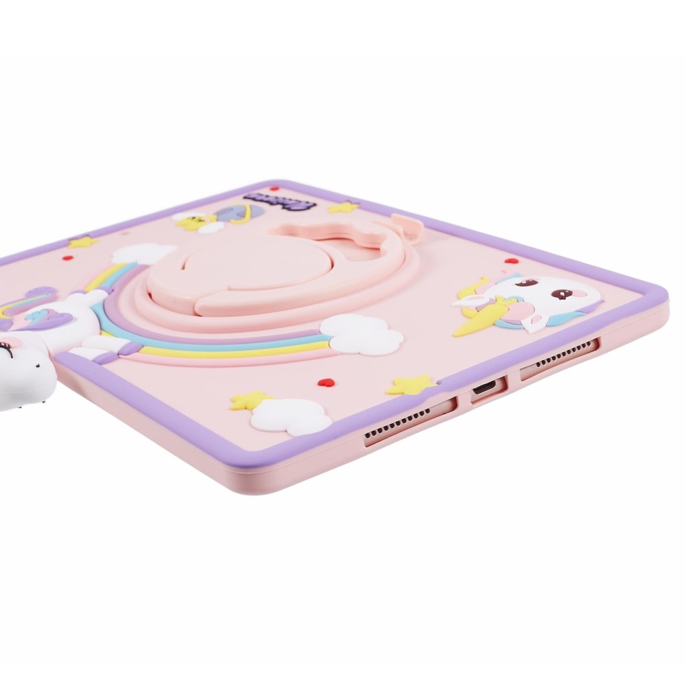 Coque avec béquille Licorne iPad 10.2 8th Gen (2020), rose
