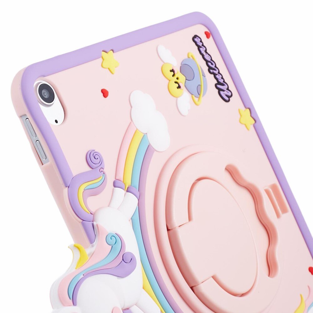 Coque avec béquille Licorne iPad 10.9 10th Gen (2022), rose