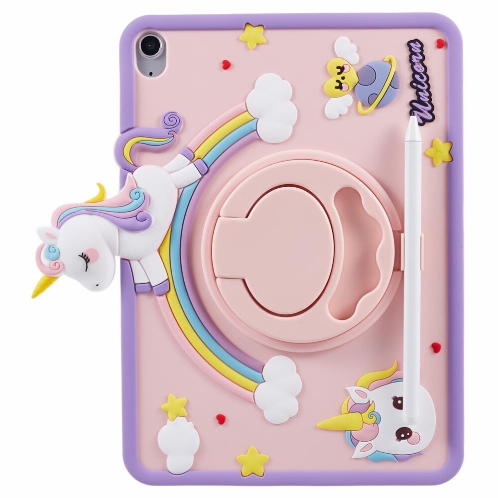 Coque avec béquille Licorne Apple iPad 11 11th Gen (2025), rose
