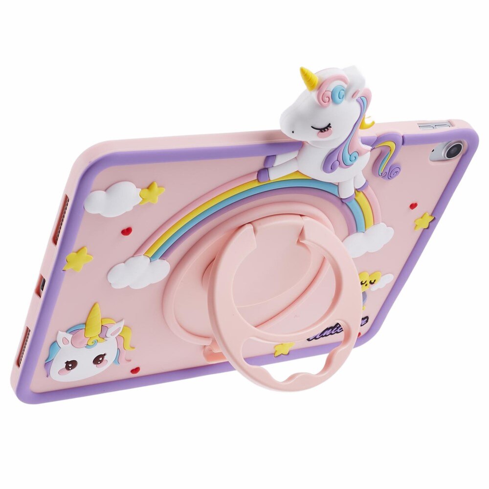 Coque avec béquille Licorne Apple iPad 11 11th Gen (2025), rose