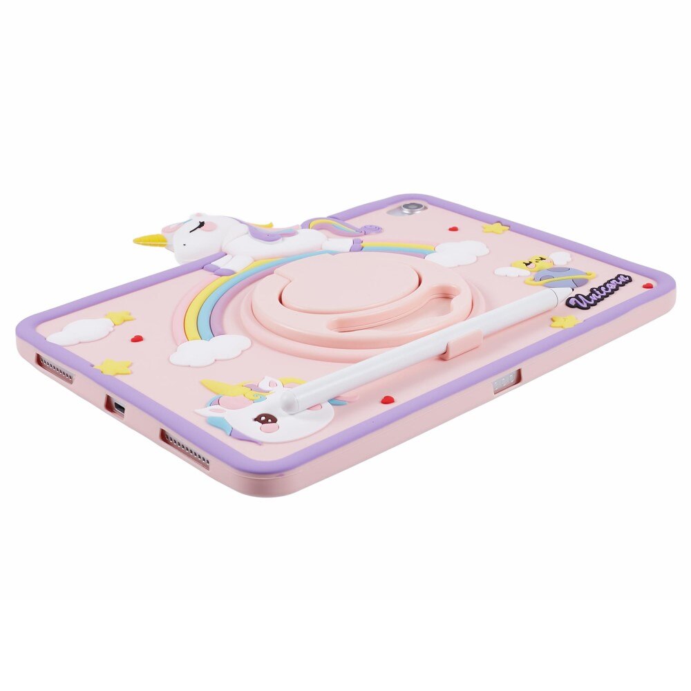 Coque avec béquille Licorne Apple iPad 11 11th Gen (2025), rose