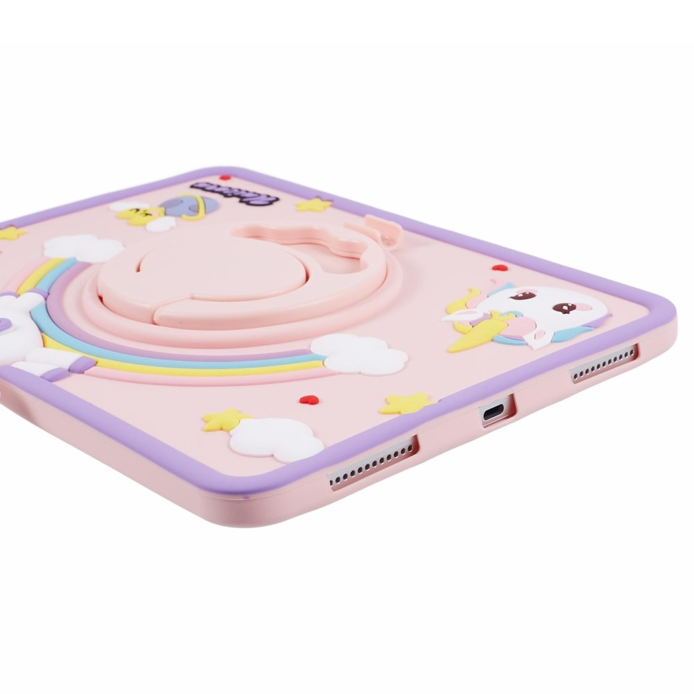 Coque avec béquille Licorne Apple iPad 11 11th Gen (2025), rose