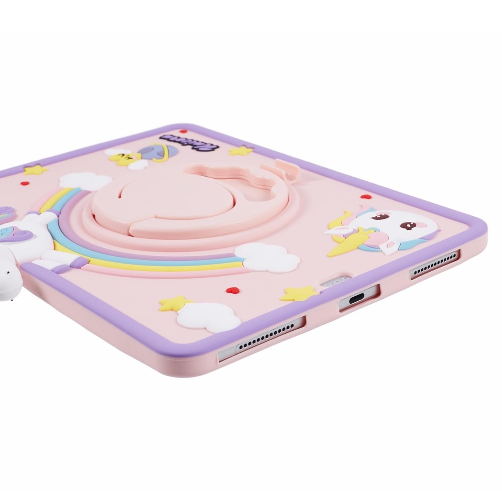 Coque avec béquille Licorne iPad Air 10.9 4th Gen (2020), rose