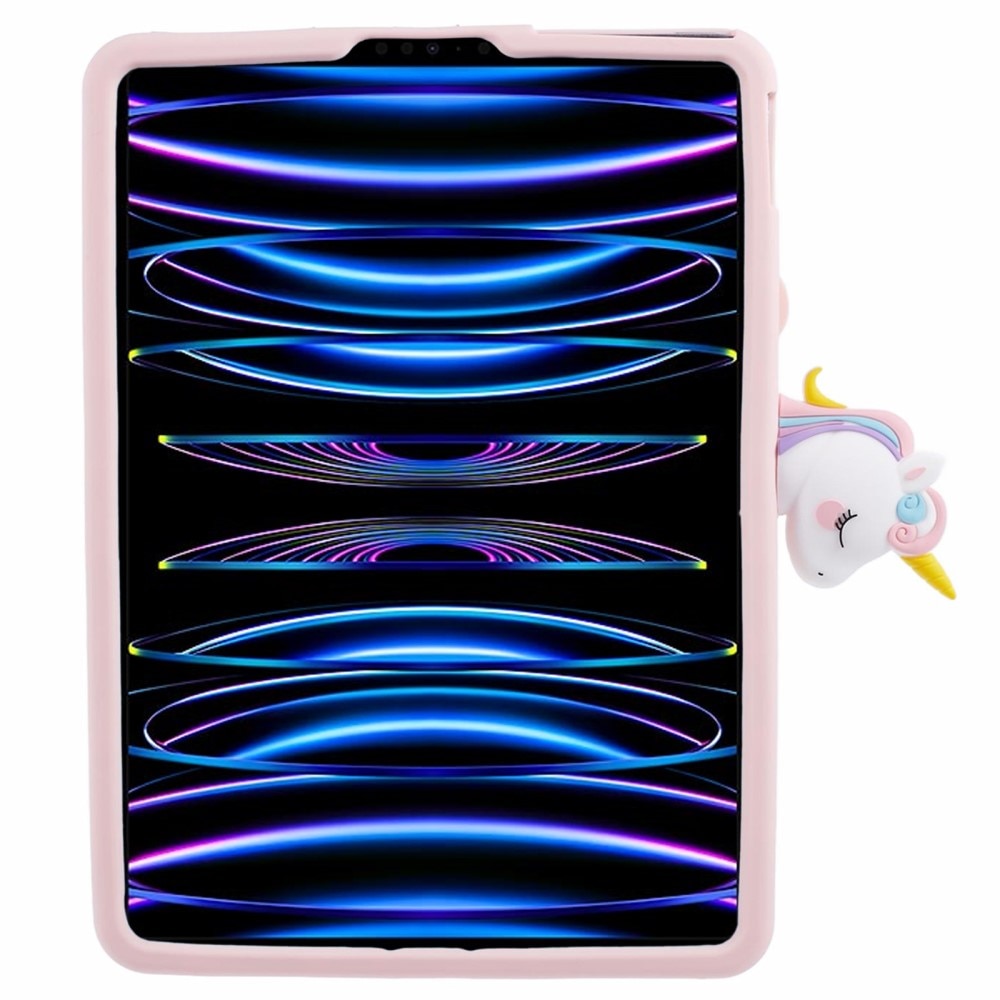 Coque avec béquille Licorne Apple iPad Air 11 7th Gen (2025), rose